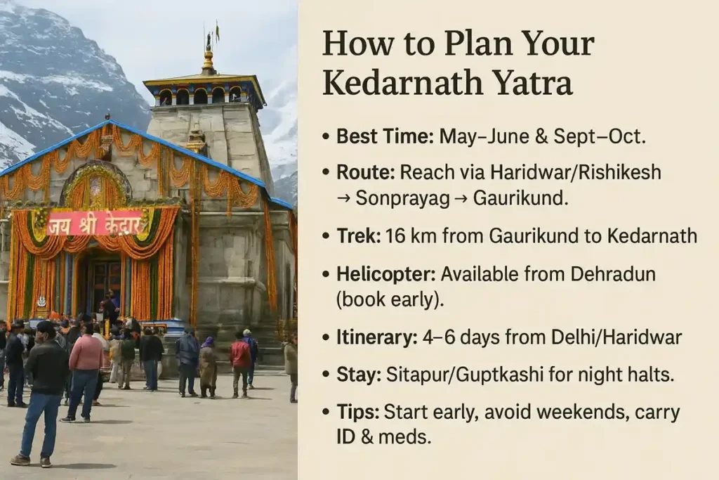 How to Plan Your Kedarnath Yatra