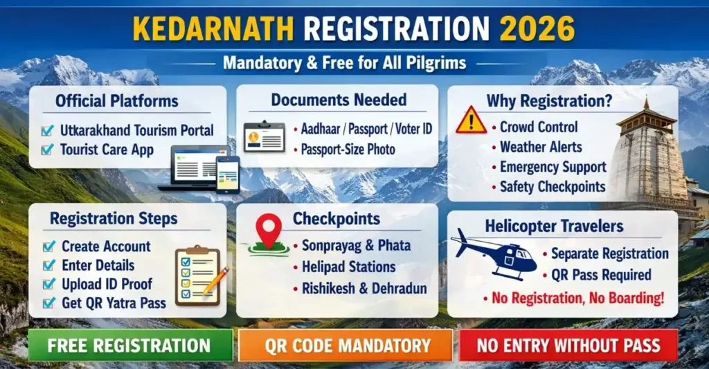 Kedarnath Yatra Registration