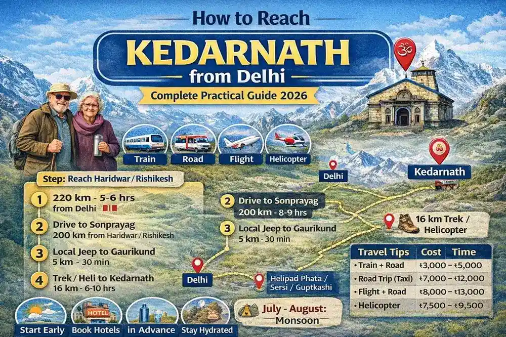 How to Reach Kedarnath from Delhi