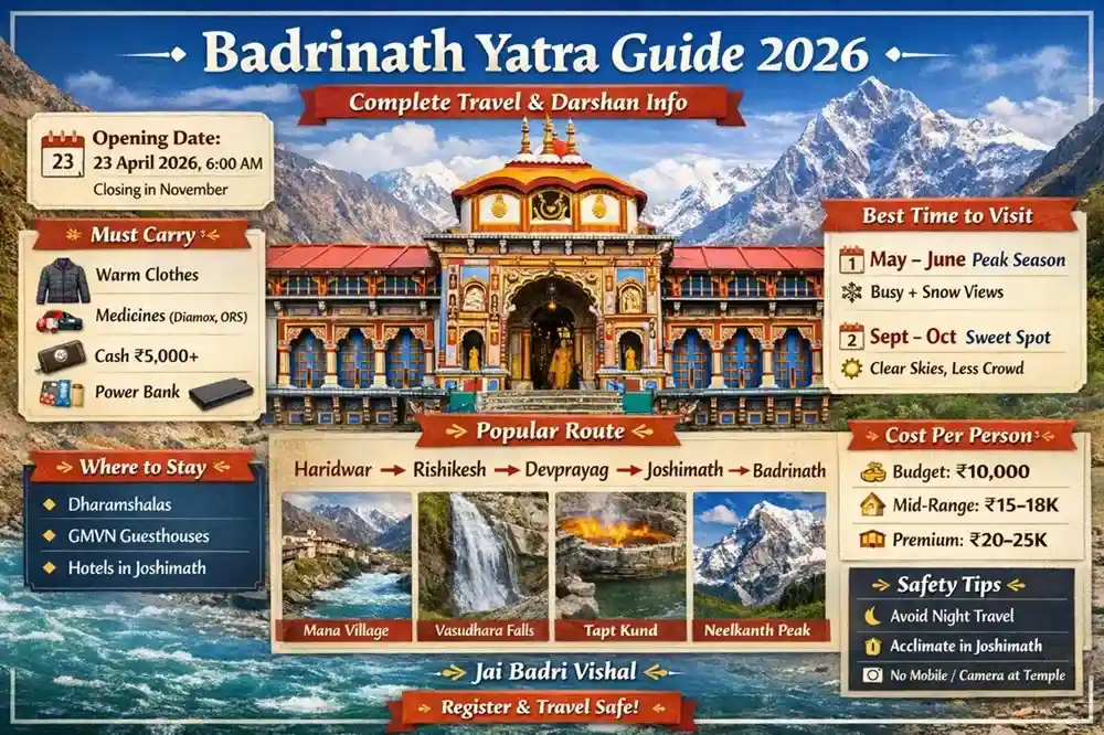 Badrinath Yatra Guide 2026