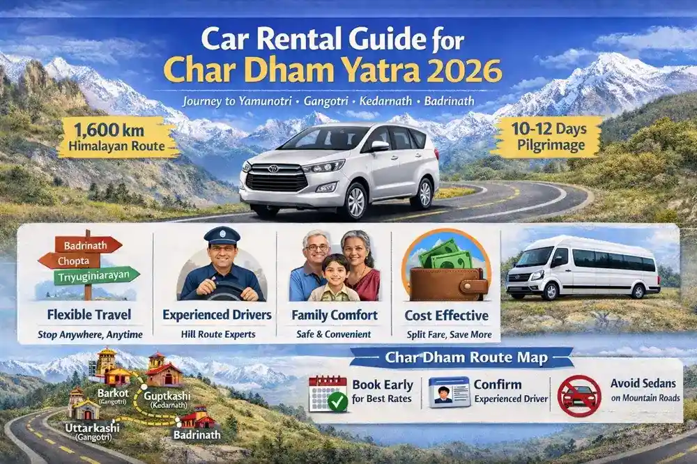 Car Rental Guide for Char Dham Yatra