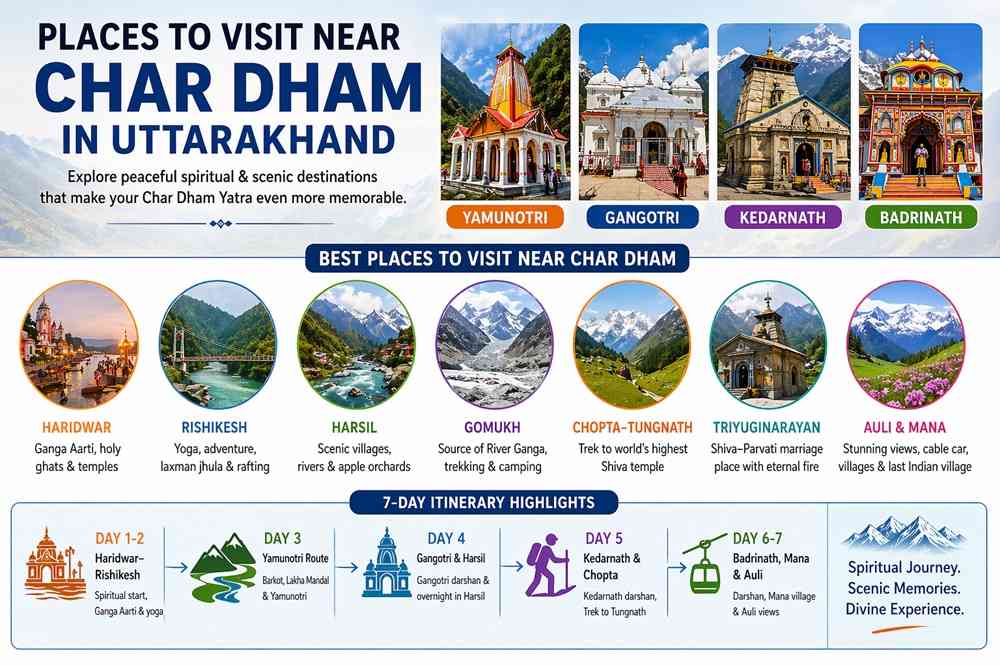 Places to visit near Char Dham in Uttarakhand